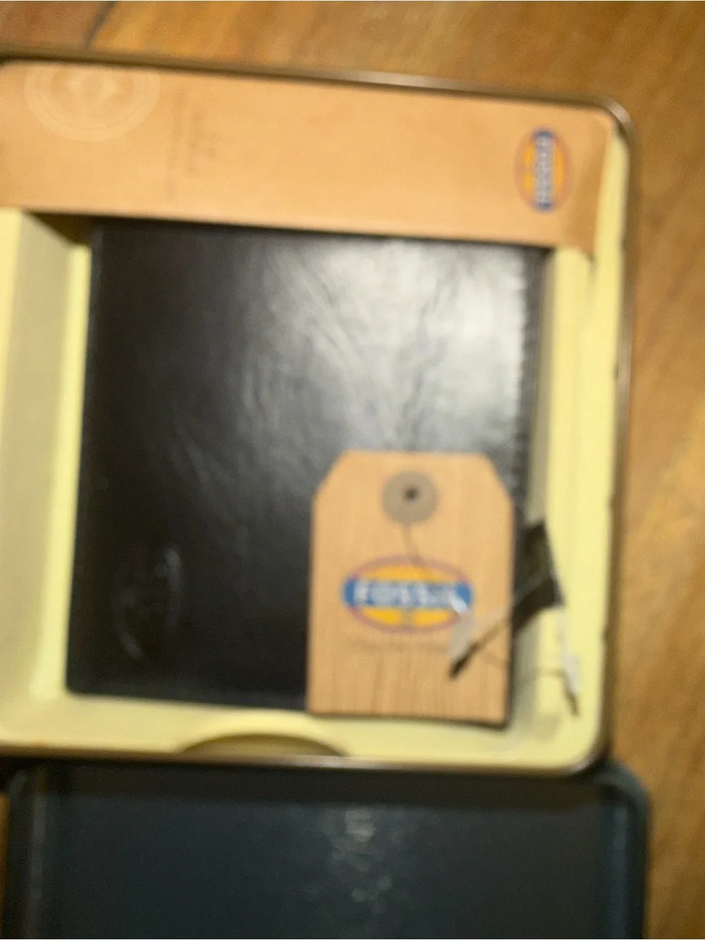 Fossil Woodgrain Laptop Sleeve in Dark Green